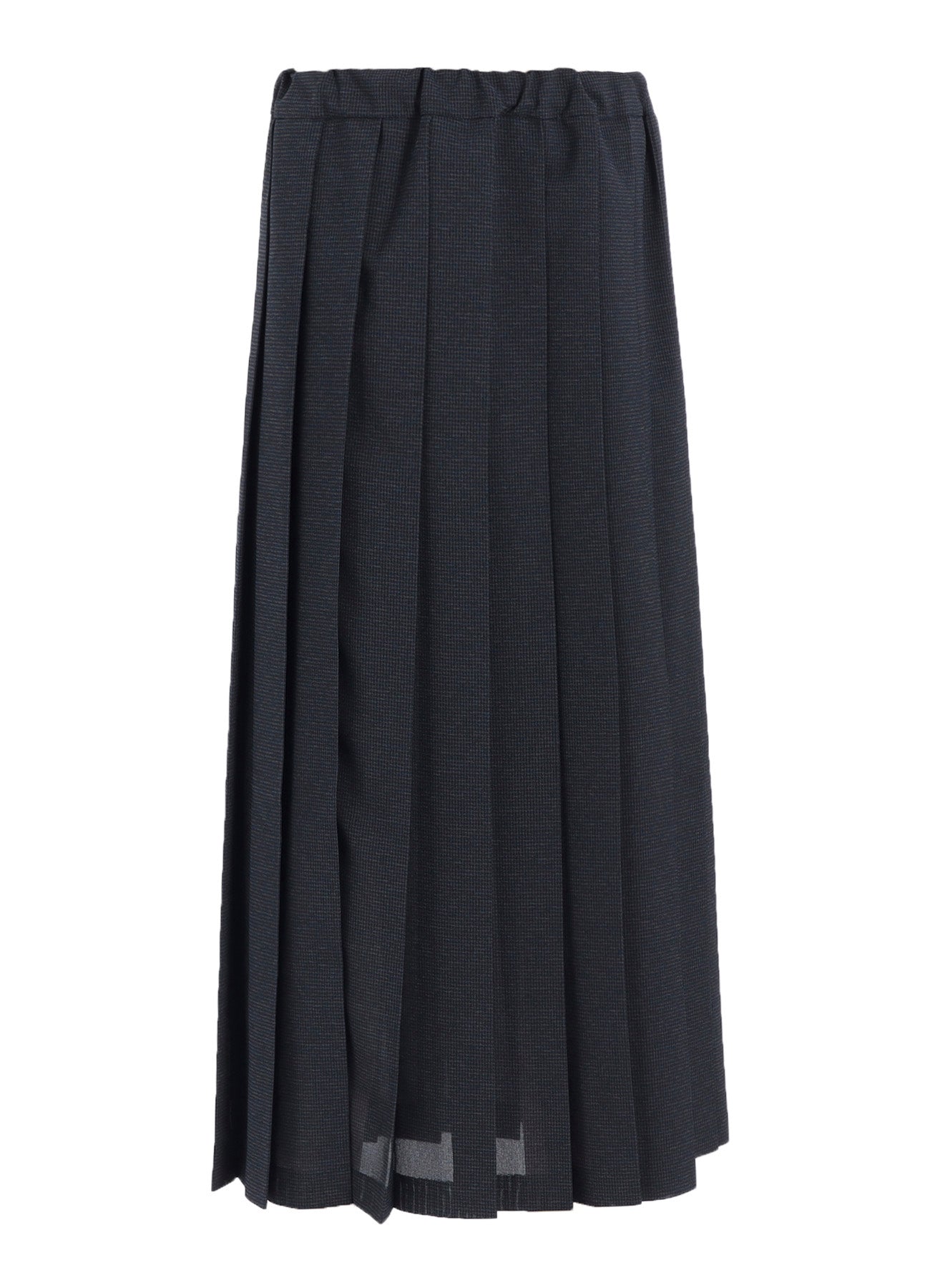 LENO CLOTH HOUNDSTOOTH PLETED SKIRT