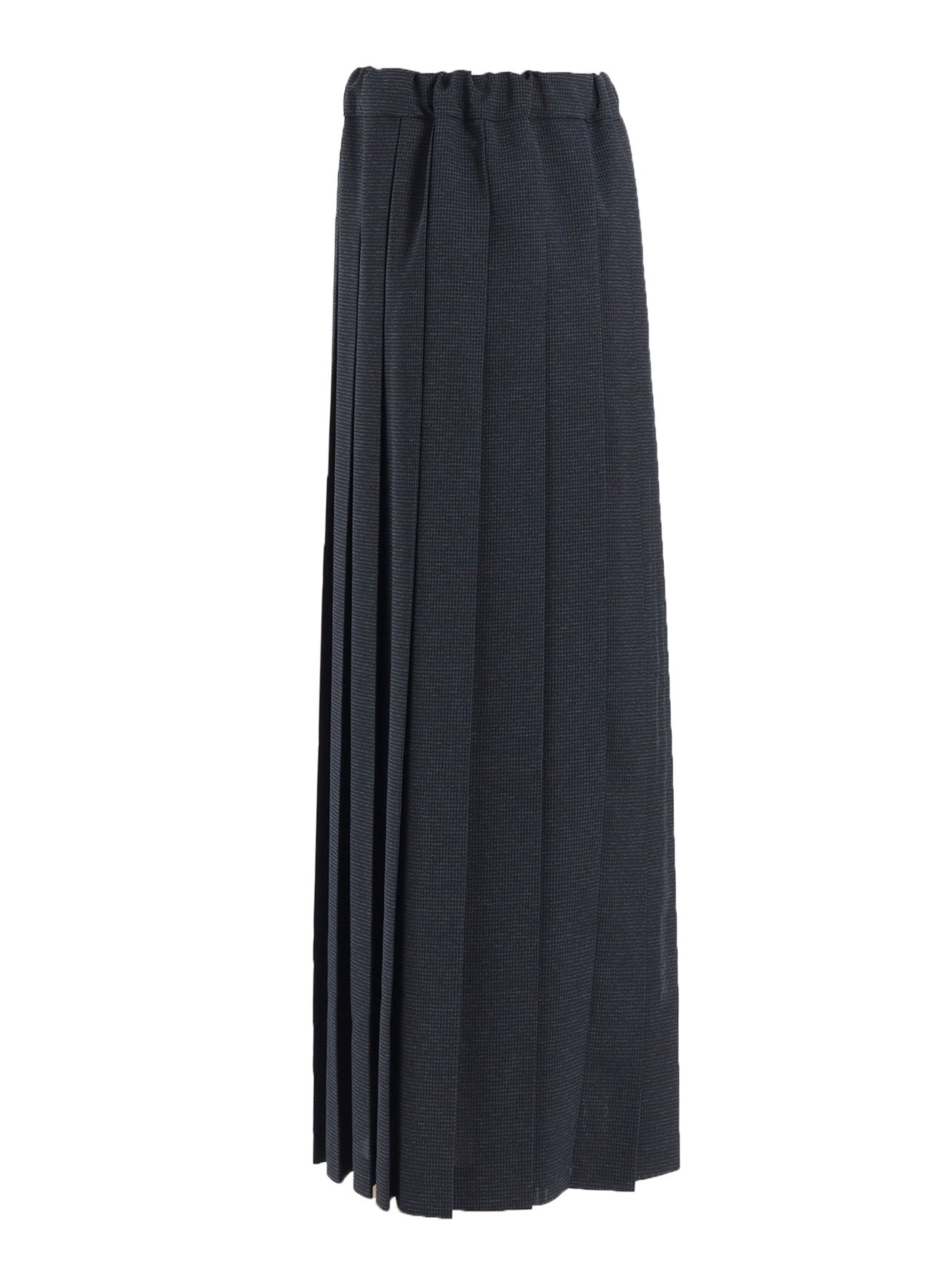 LENO CLOTH HOUNDSTOOTH PLETED SKIRT