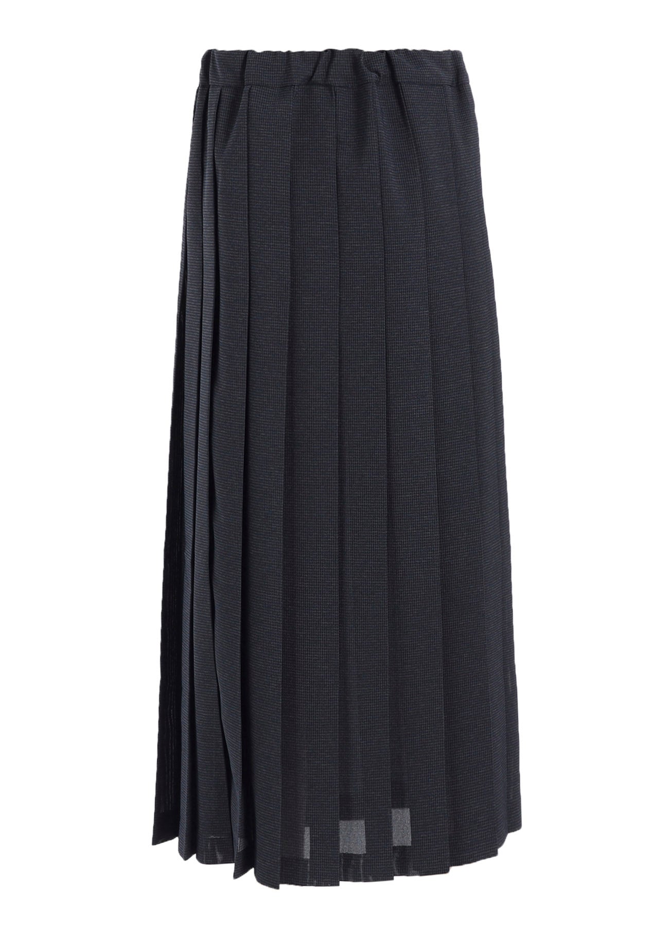 LENO CLOTH HOUNDSTOOTH PLETED SKIRT