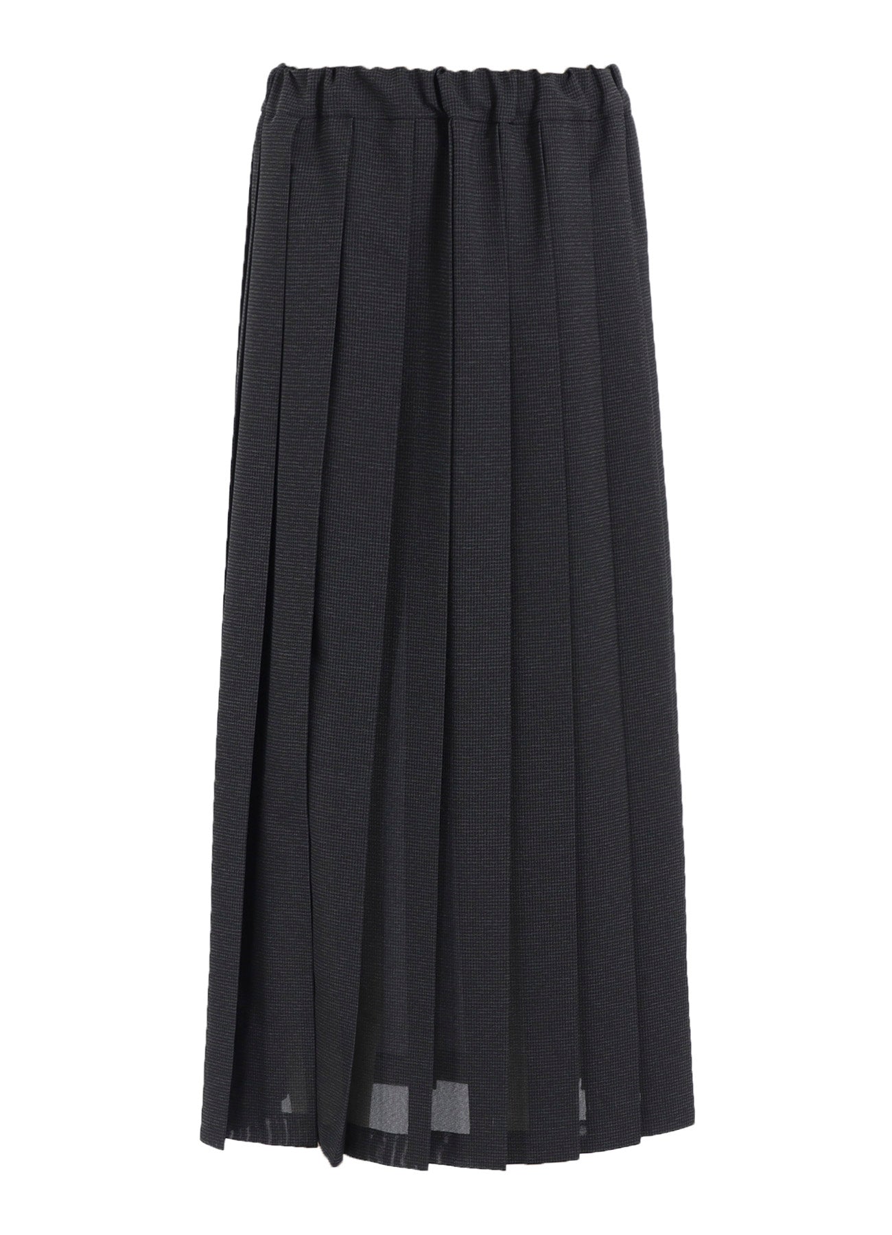 LENO CLOTH HOUNDSTOOTH PLETED SKIRT