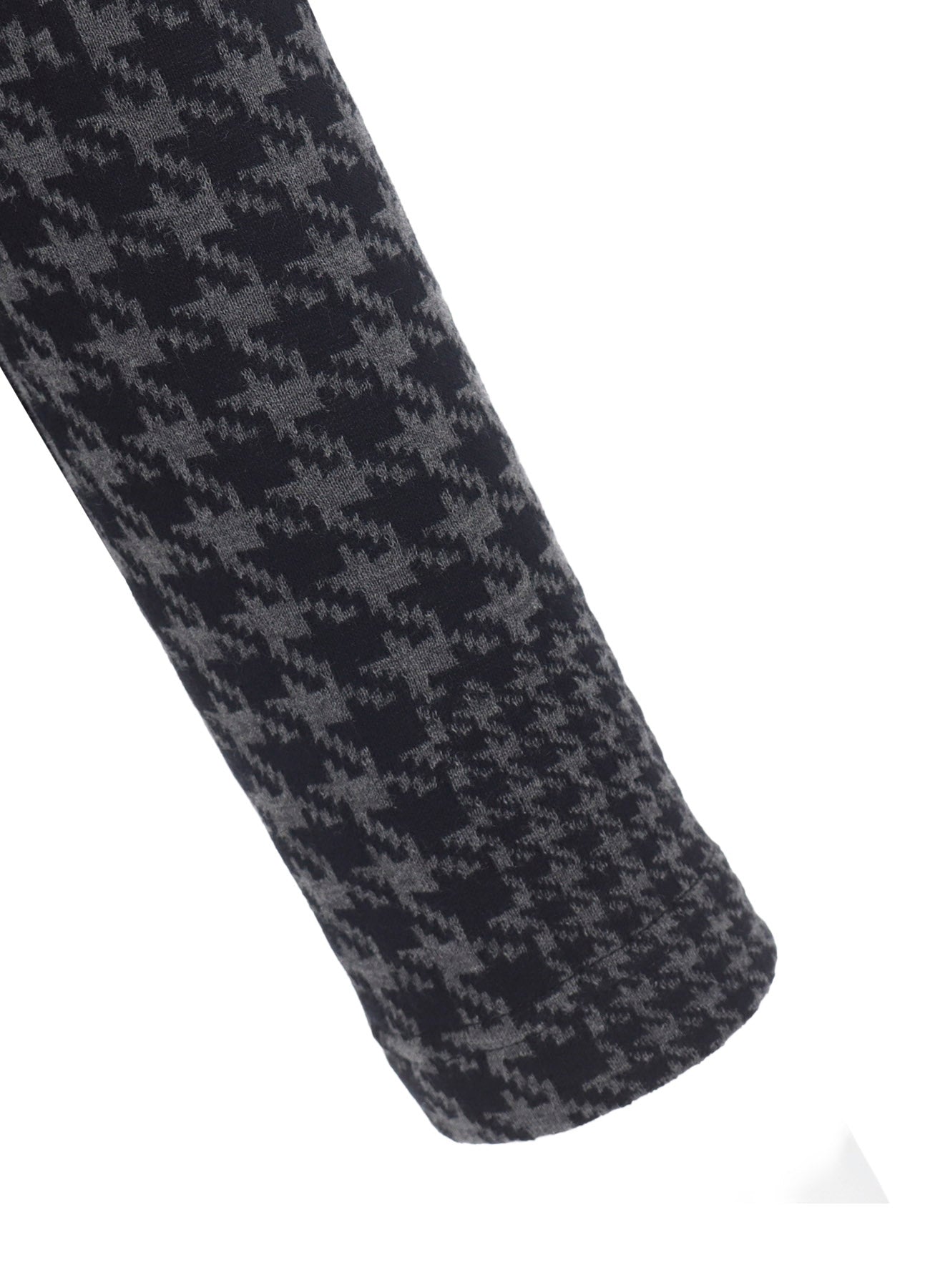 HOUNDSTOOTH UNBALANCED RIBBON CARDIGAN