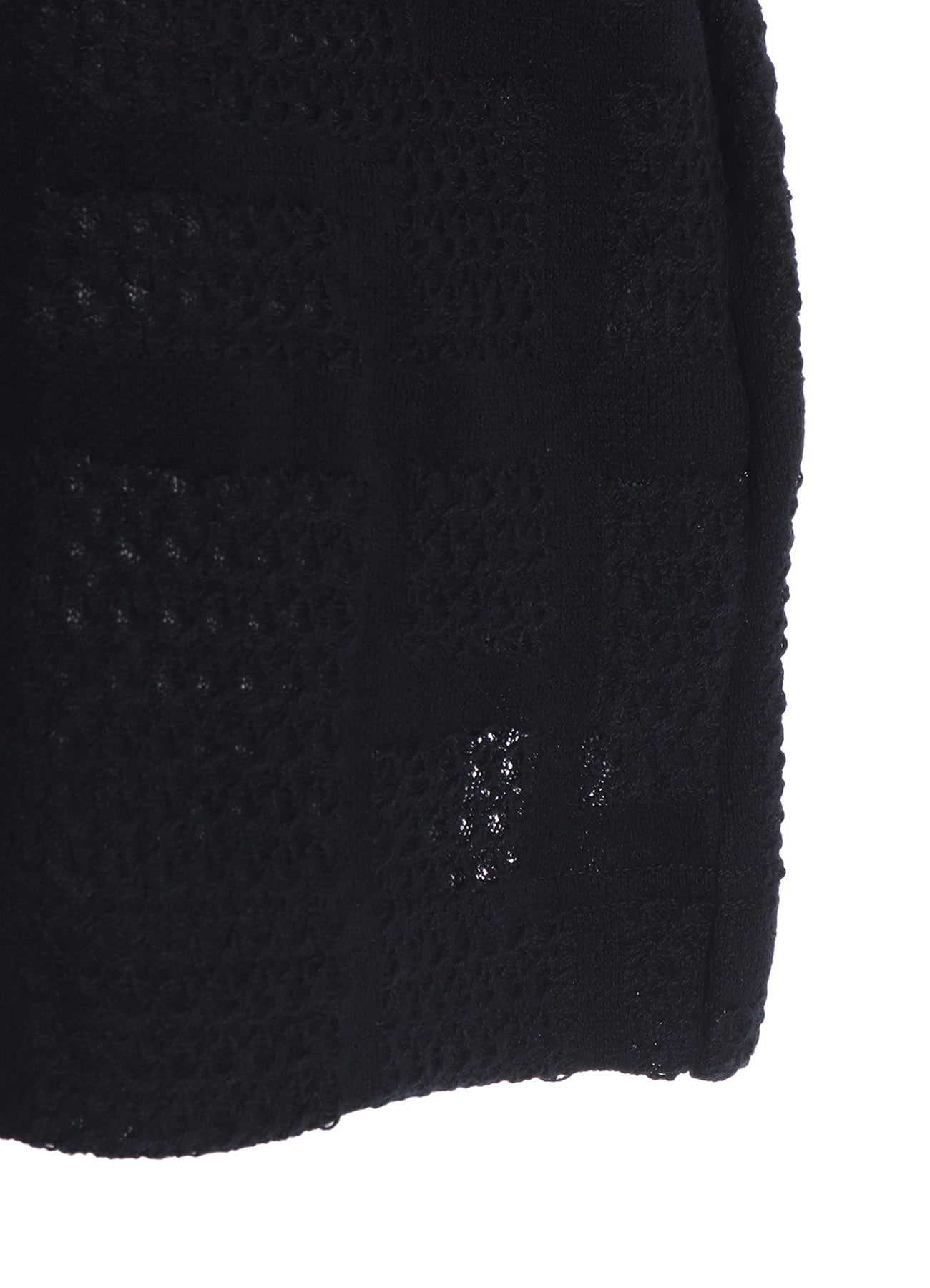 GEOMETRIC SHEER COLLARED RAGLAN PULLOVER