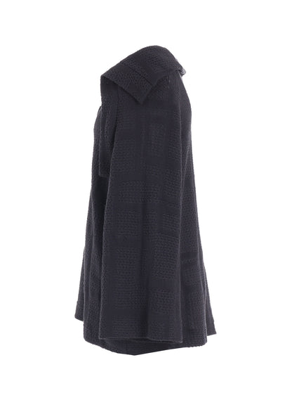 GEOMETRIC SHEER JQ COLLARED RAGLAN CD