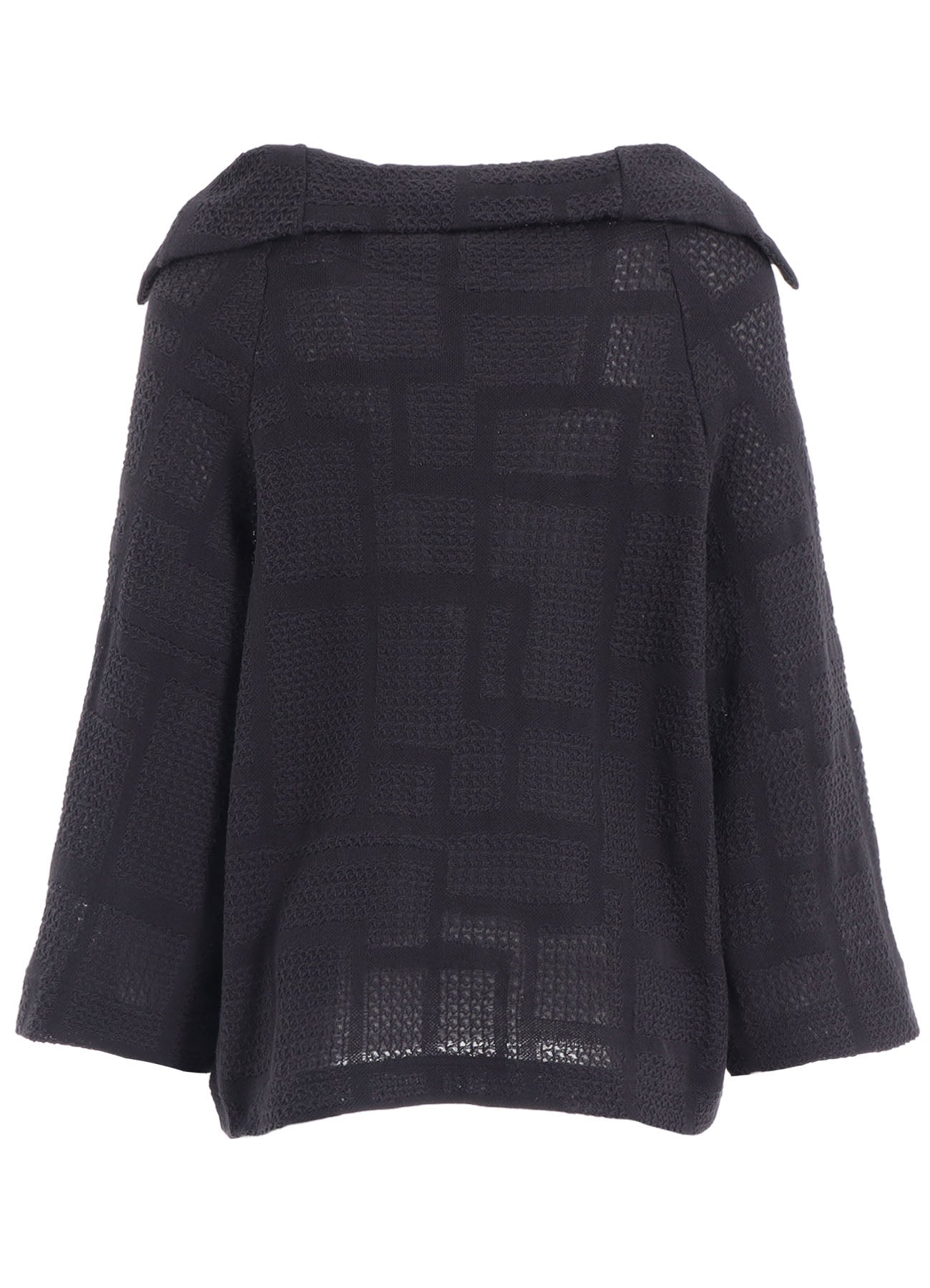 GEOMETRIC SHEER JQ COLLARED RAGLAN CD