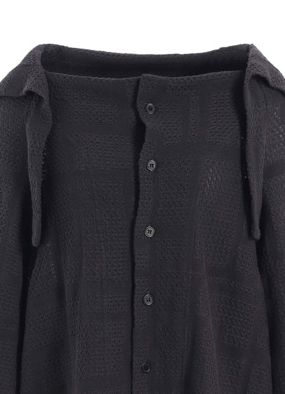 GEOMETRIC SHEER JQ COLLARED RAGLAN CD