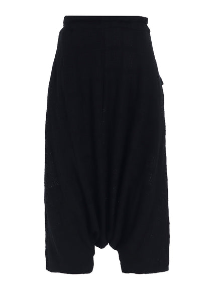 GEOMETRIC SHEER JQ POCKET SAROUEL PANTS