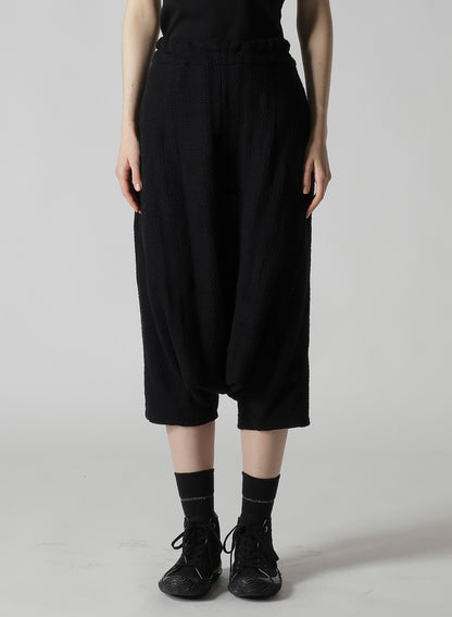 GEOMETRIC SHEER JQ POCKET SAROUEL PANTS