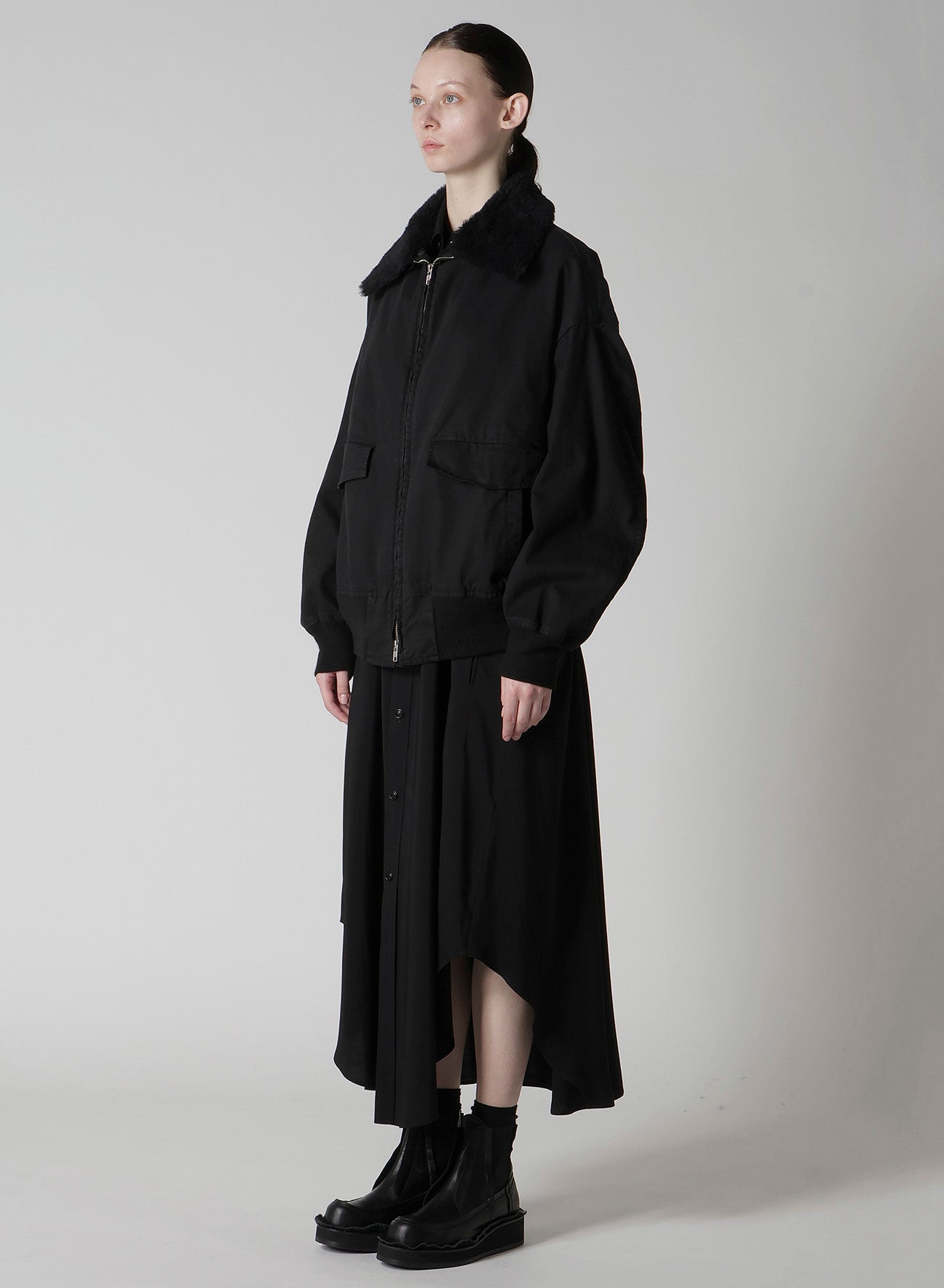 PIGMENT-DYED TWILL BLOUSON