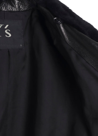 COW LEATER BLOUSON
