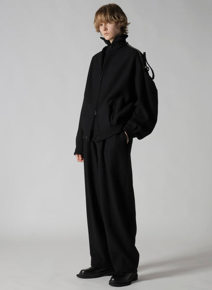 BIG HERRINGBONE COLLAR LESS BLOUSON