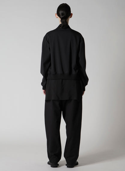 WOOL BREND TWILL SHIRT COLLAR BLOUSON