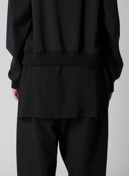 WOOL BREND TWILL SHIRT COLLAR BLOUSON