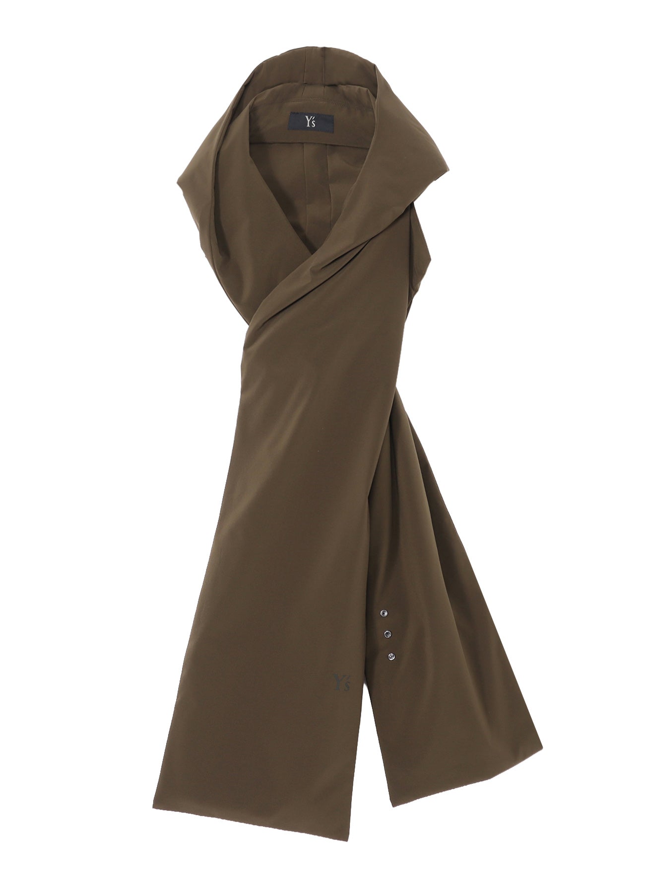 ＜THROW＞ Hoodie Scarf mens-hoodie-scarf-silver-