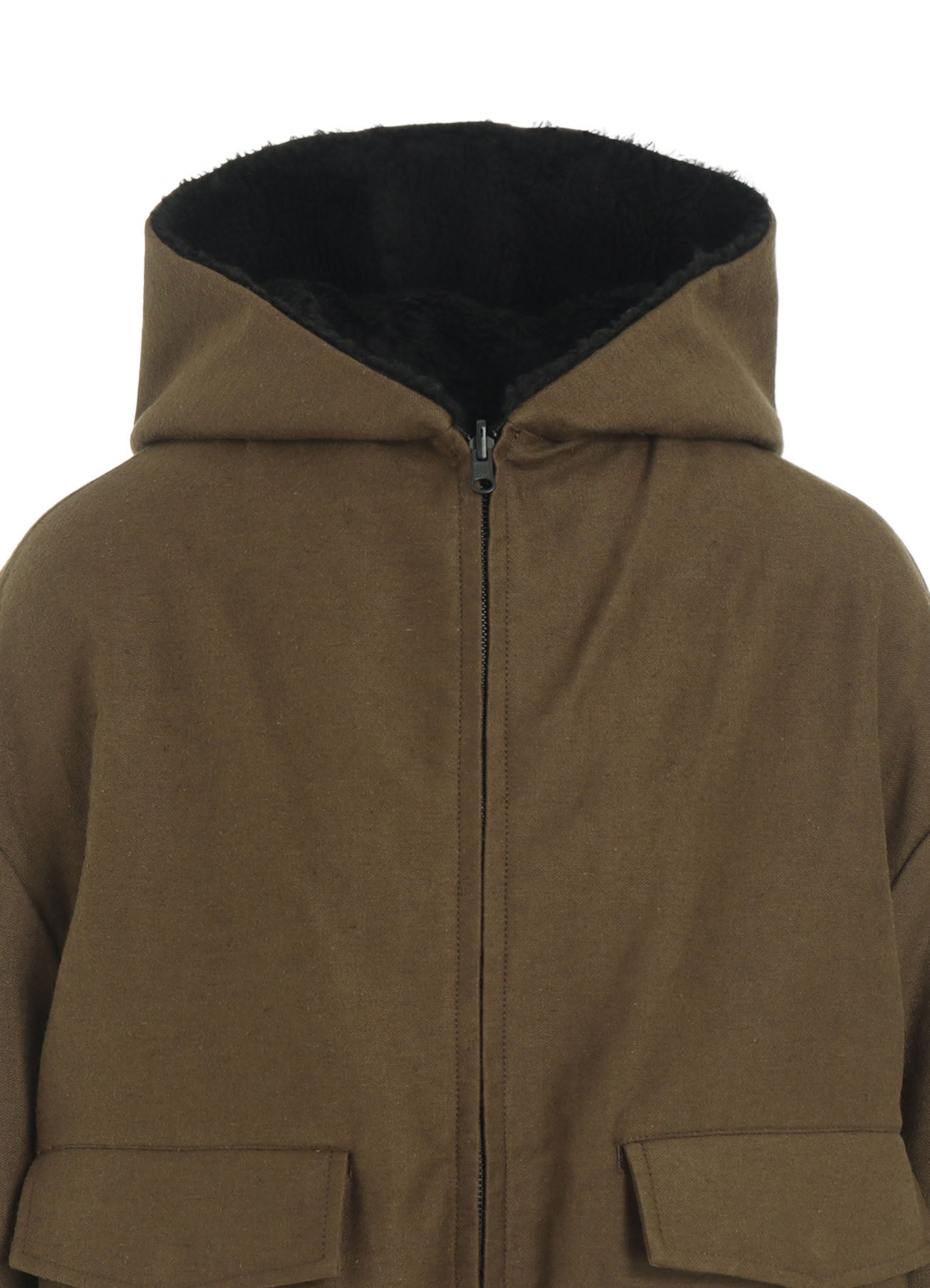 COTTON/FLAX MOLESKIN REVERSIBLE BLOUSON