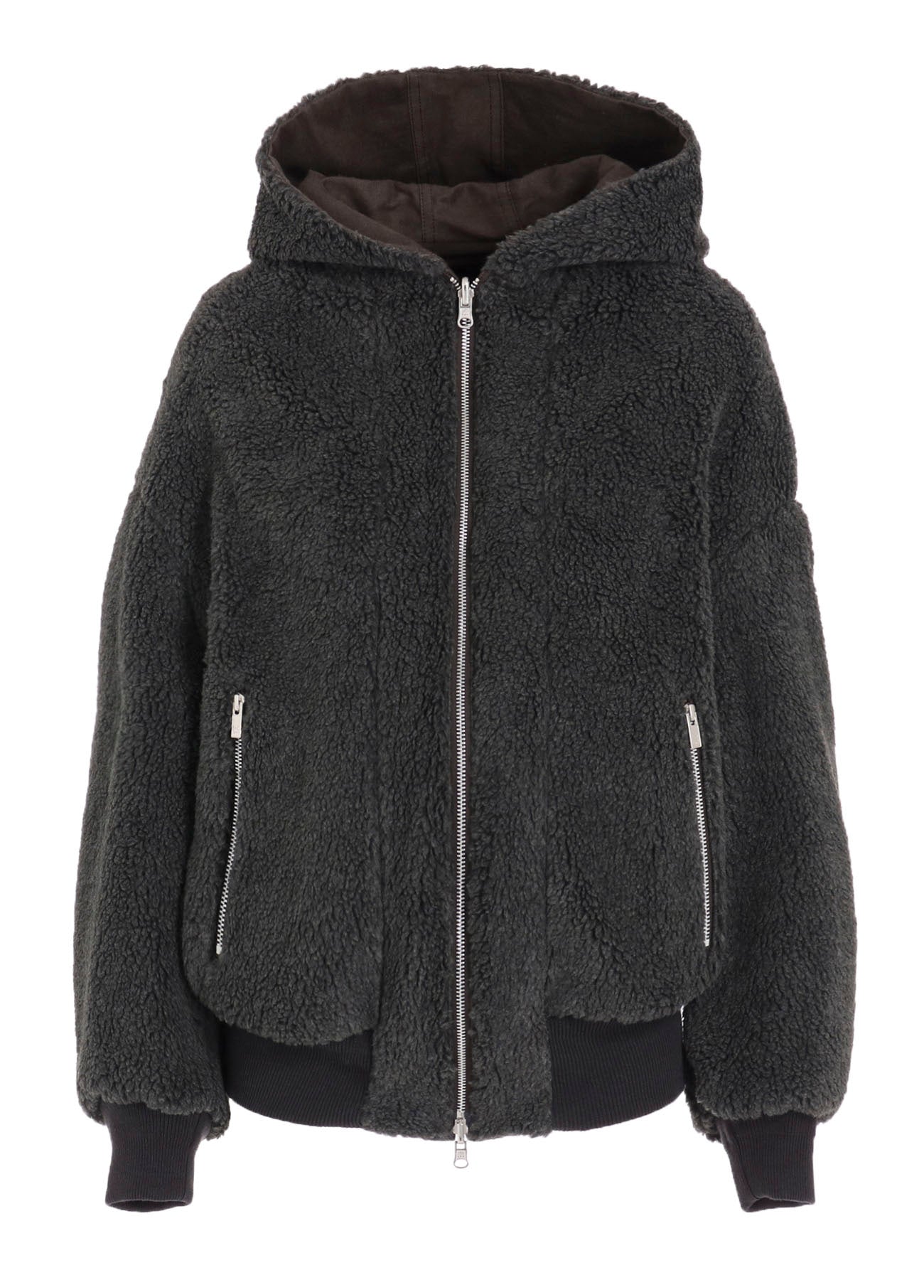 COTTON/FLAX MOLESKIN REVERSIBLE BLOUSON