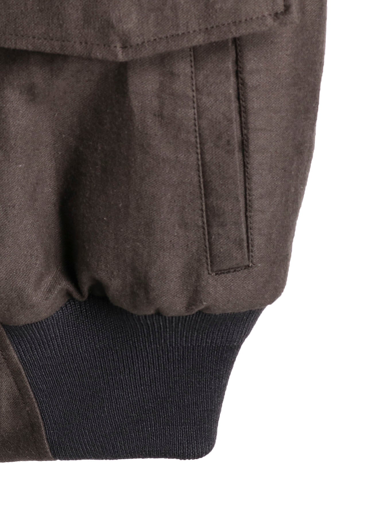 COTTON/FLAX MOLESKIN REVERSIBLE BLOUSON