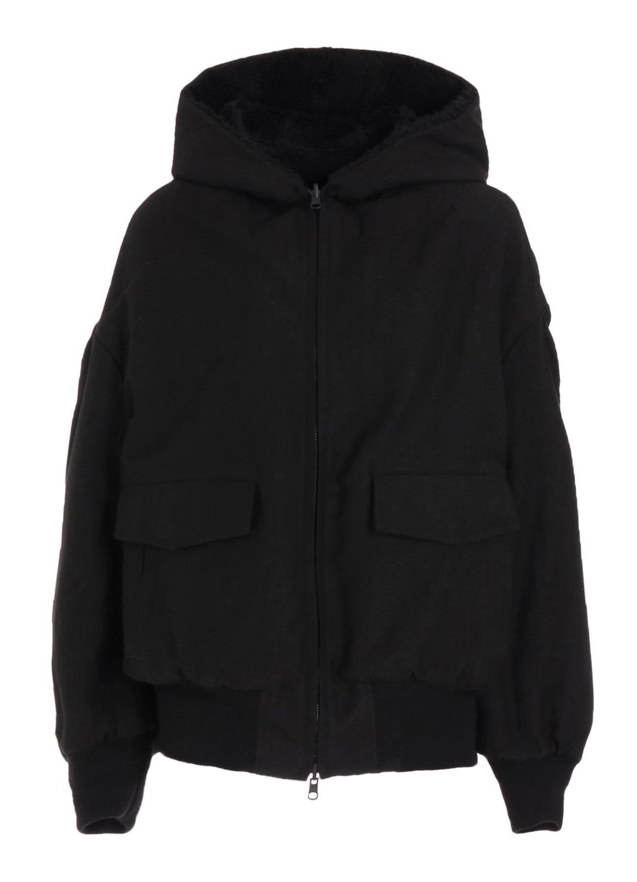 COTTON/FLAX MOLESKIN REVERSIBLE BLOUSON
