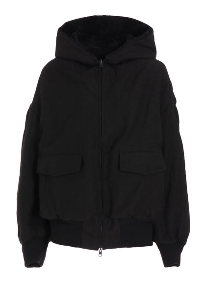 COTTON/FLAX MOLESKIN REVERSIBLE BLOUSON
