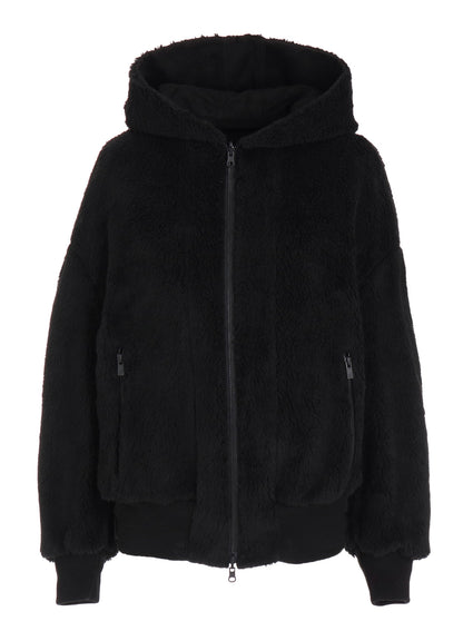 COTTON/FLAX MOLESKIN REVERSIBLE BLOUSON