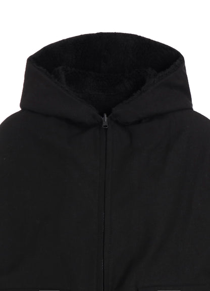 COTTON/FLAX MOLESKIN REVERSIBLE BLOUSON