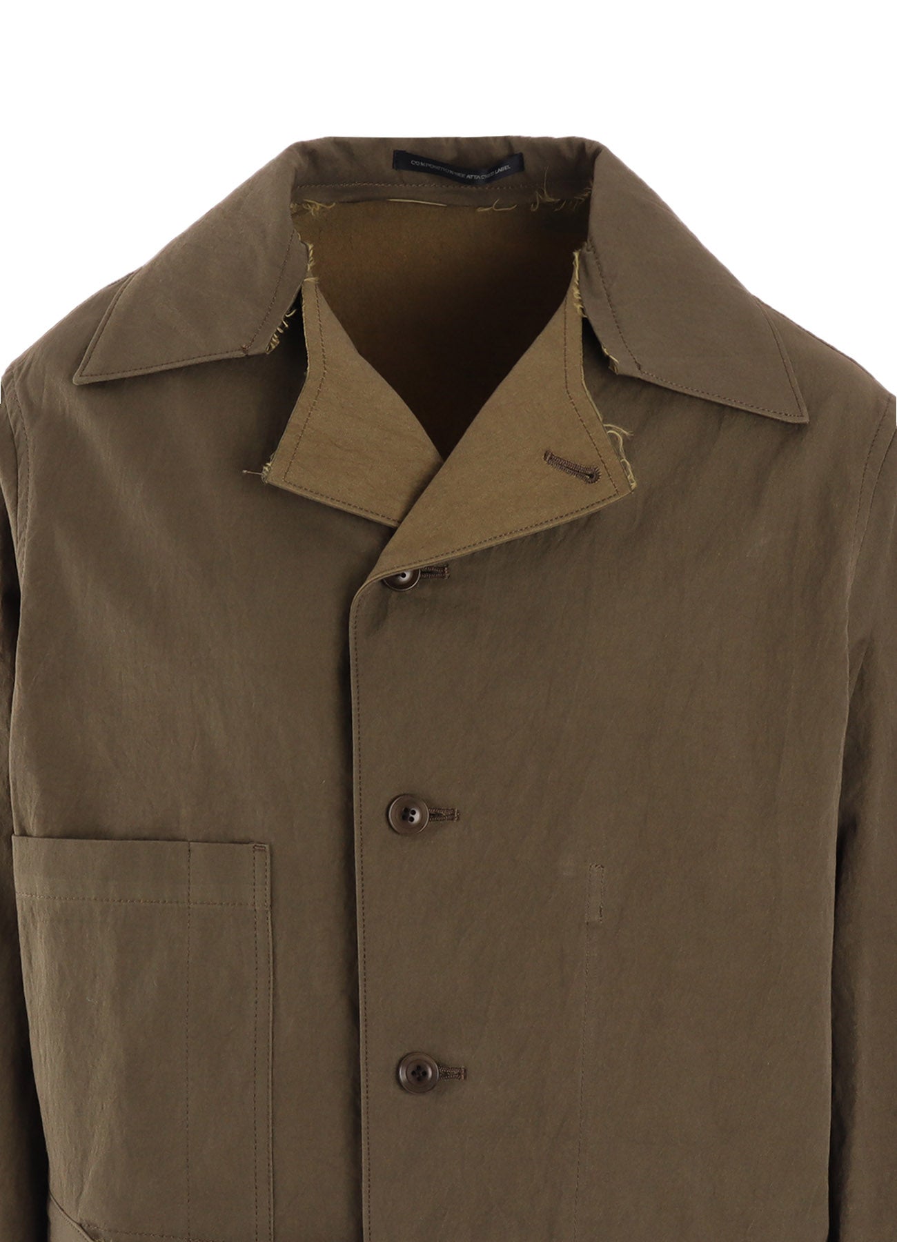 COTTON NYLON GABARDINE SLIT COLLART SHORT JACKET – THE SHOP YOHJI