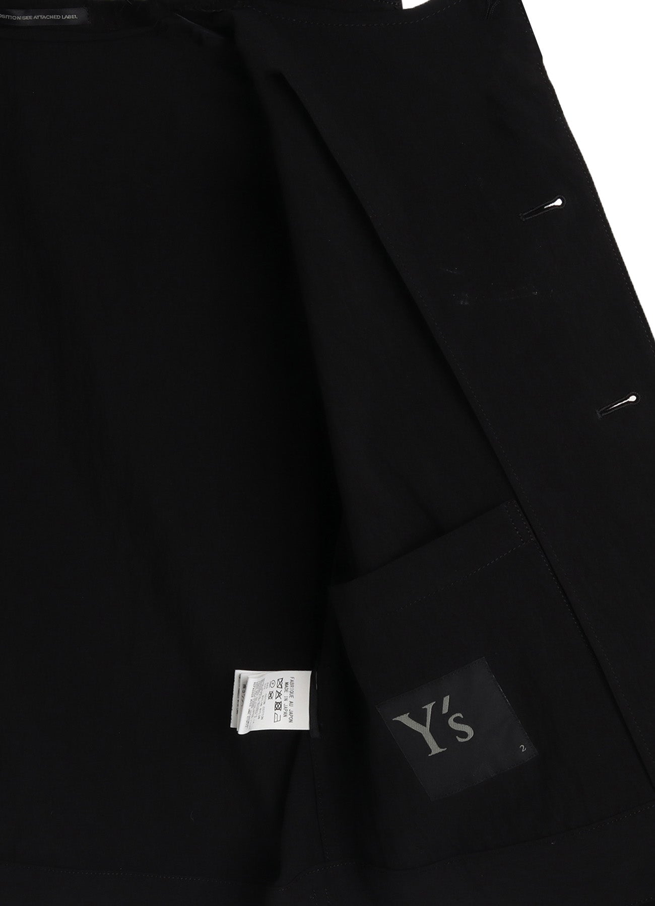 COTTON NYLON GABARDINE SLIT COLLART SHORT JACKET