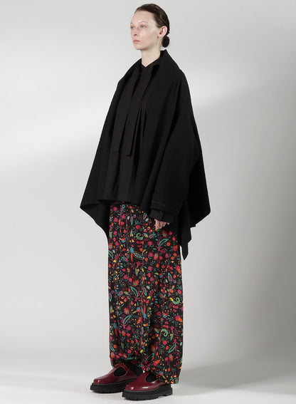 CABLE JQ KNIT SCARF BLOUSON