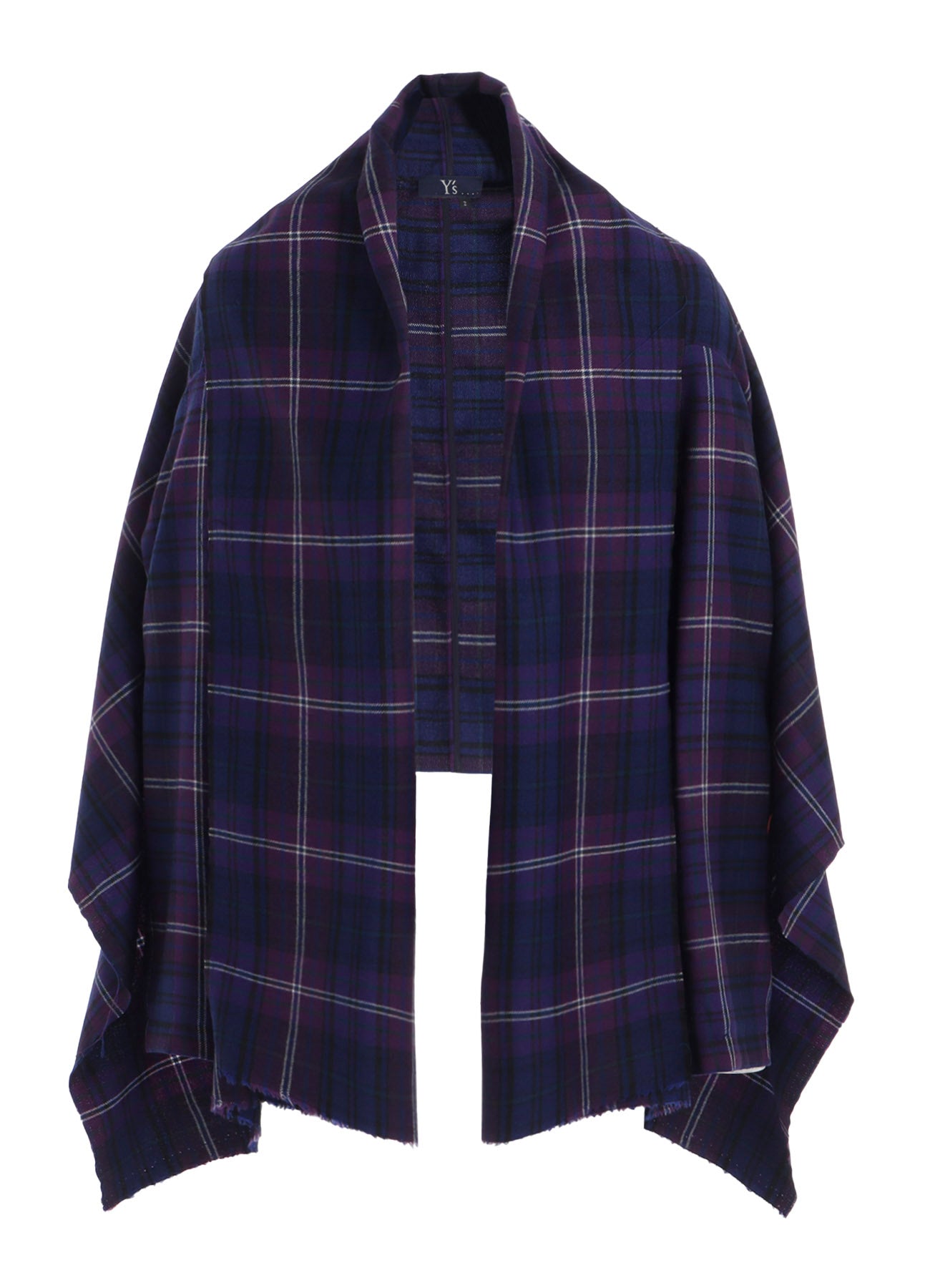 PLAID SCARF BLOUSON
