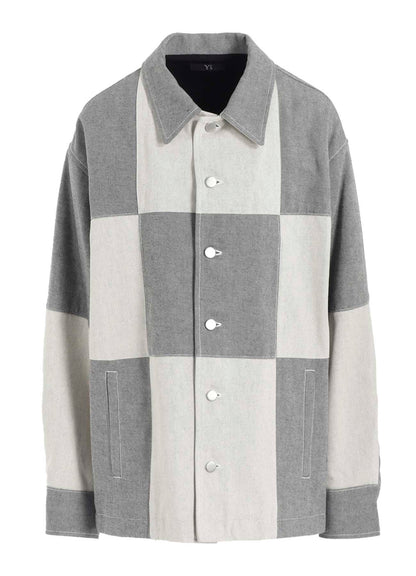UNEVEN YARN DENIM SHIRT BLOUSON