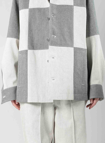 UNEVEN YARN DENIM SHIRT BLOUSON