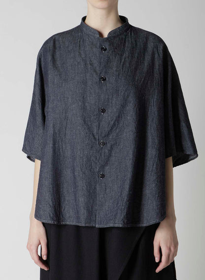 6OZ STAND COLLAR BLOUSE