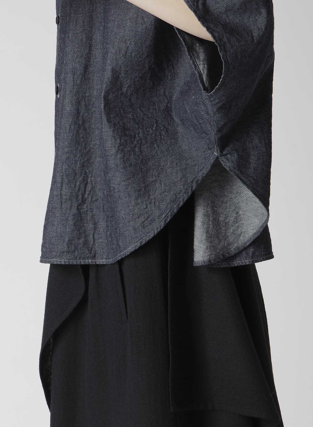 6OZ STAND COLLAR BLOUSE