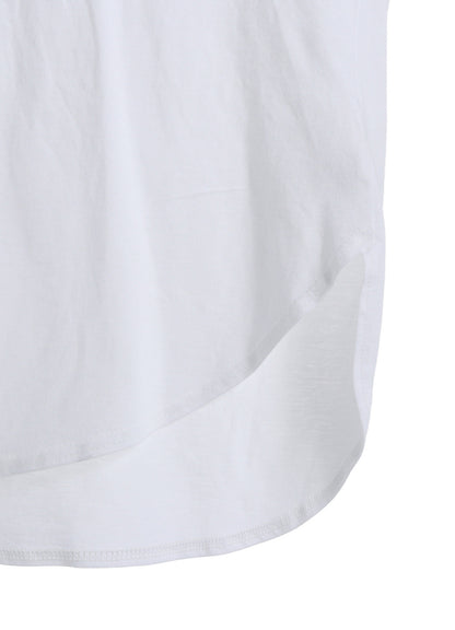 COTTON LAWN CUT&SEWN COMBINATION PULLOVER