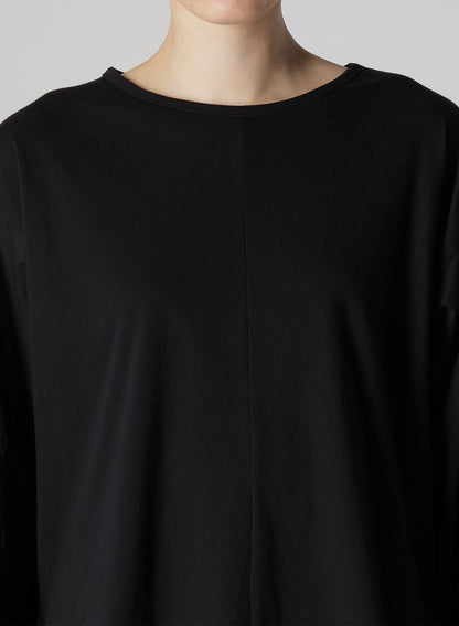 COTTON LAWN CUT&SEWN COMBINATION PULLOVER