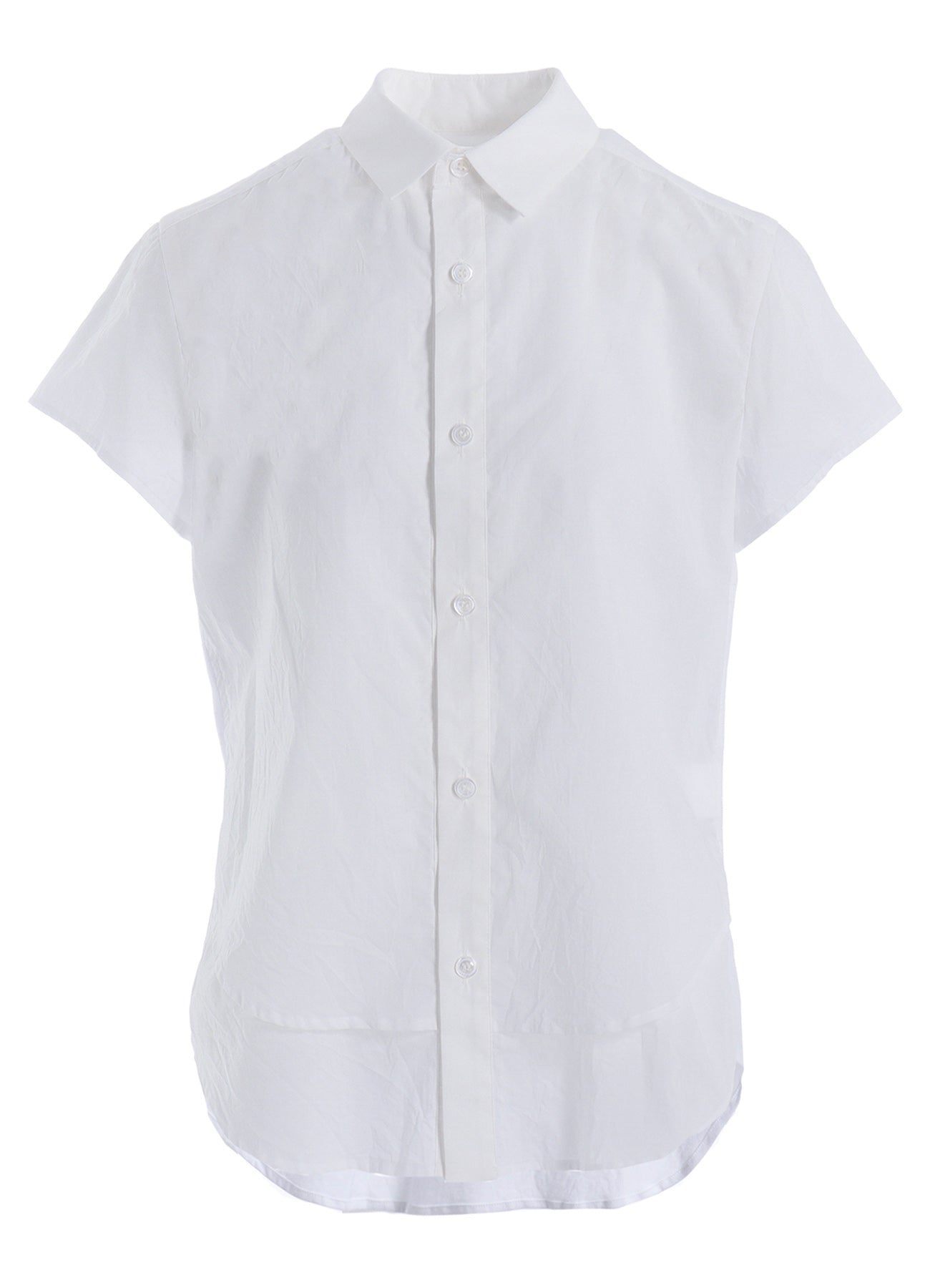 COTTON LAWN DOUBLE LAYERED FRONT HEM BLOUSE