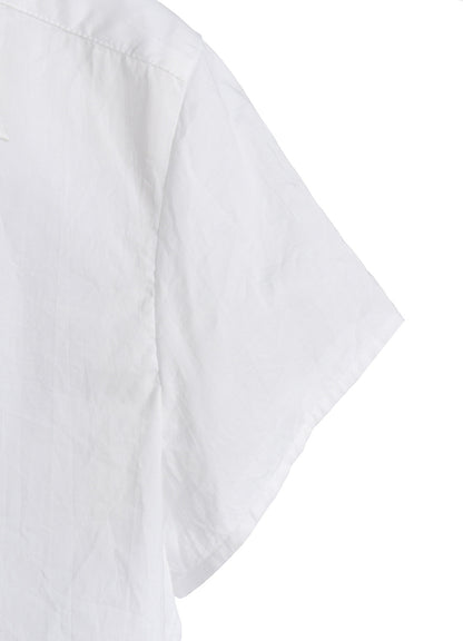 COTTON LAWN DOUBLE LAYERED FRONT HEM BLOUSE