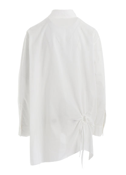 COTTON LAWN CIRCLE GATHERED  BLOUSE