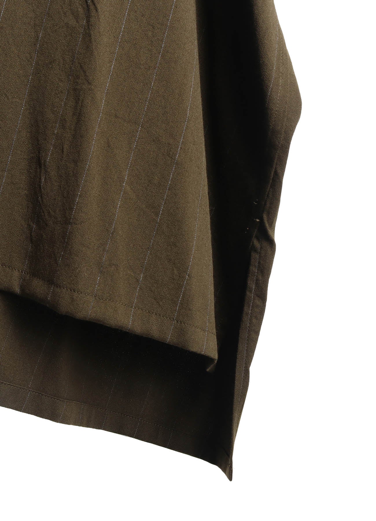 W/RY STRIPE ROLLED SLEEVE BLOUSE