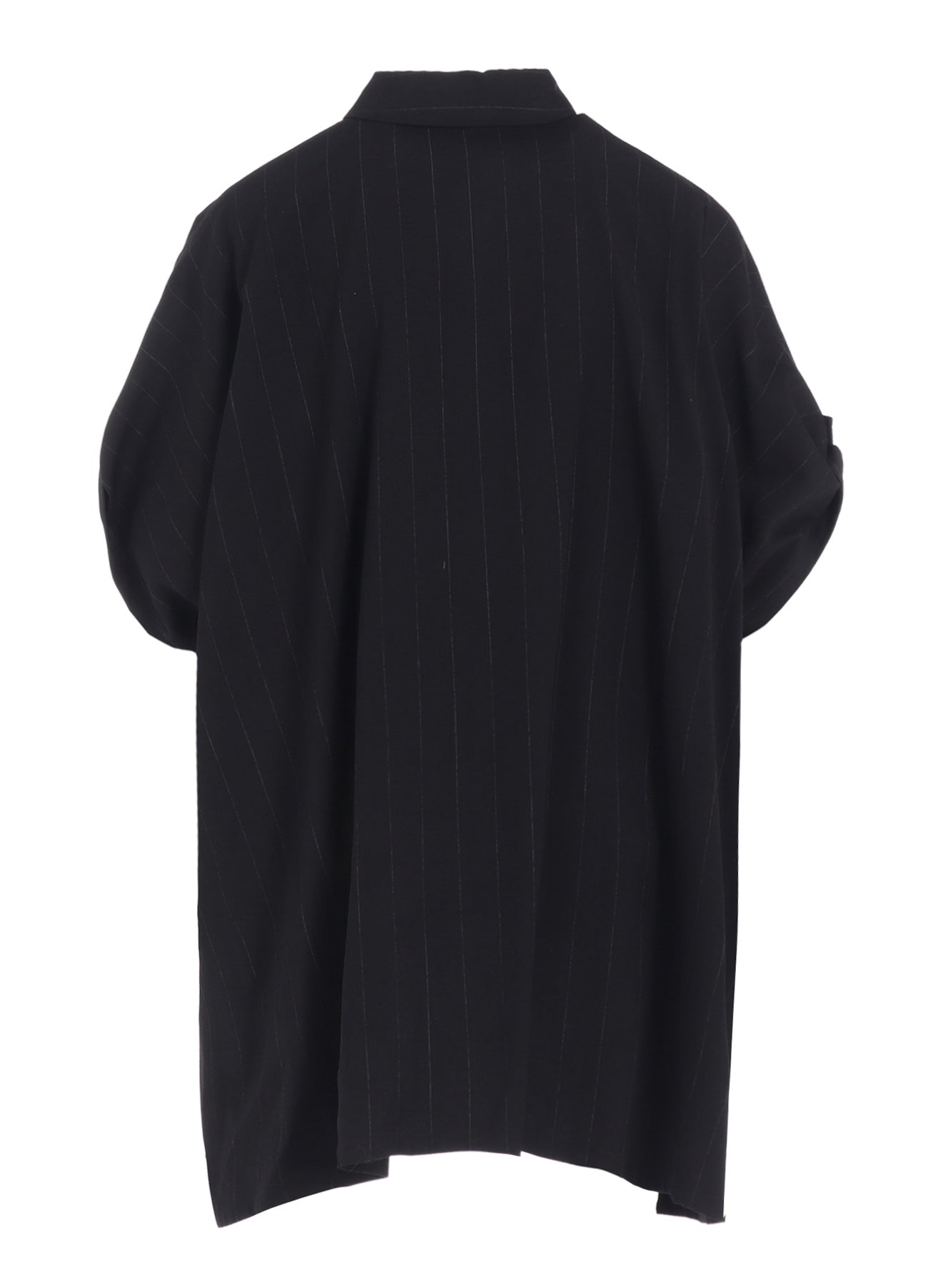 W/RY STRIPE ROLLED SLEEVE BLOUSE