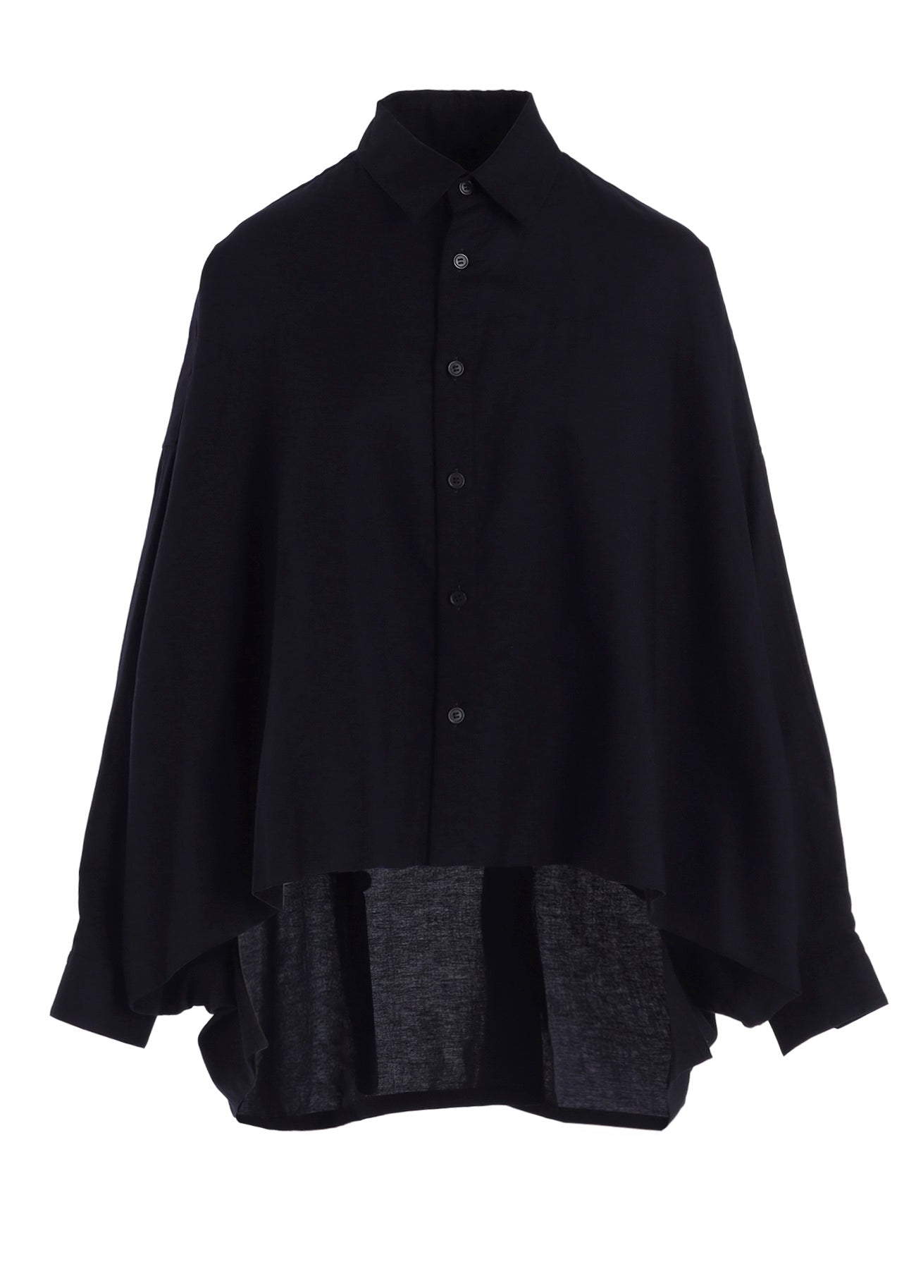 [Y's BORN PRODUCT] THIN COTTON TWILL DOUBLE FRONT BIG BLOUSE