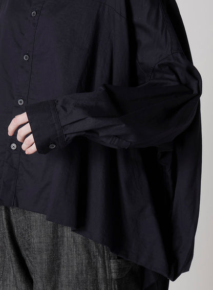 [Y's BORN PRODUCT] THIN COTTON TWILL DOUBLE FRONT BIG BLOUSE