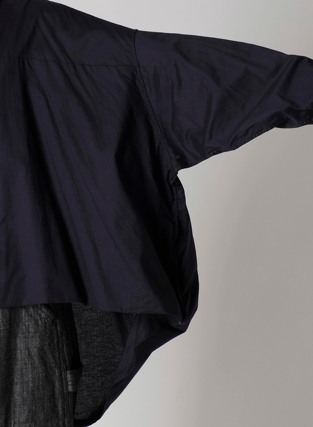 [Y's BORN PRODUCT] THIN COTTON TWILL DOUBLE FRONT BIG BLOUSE