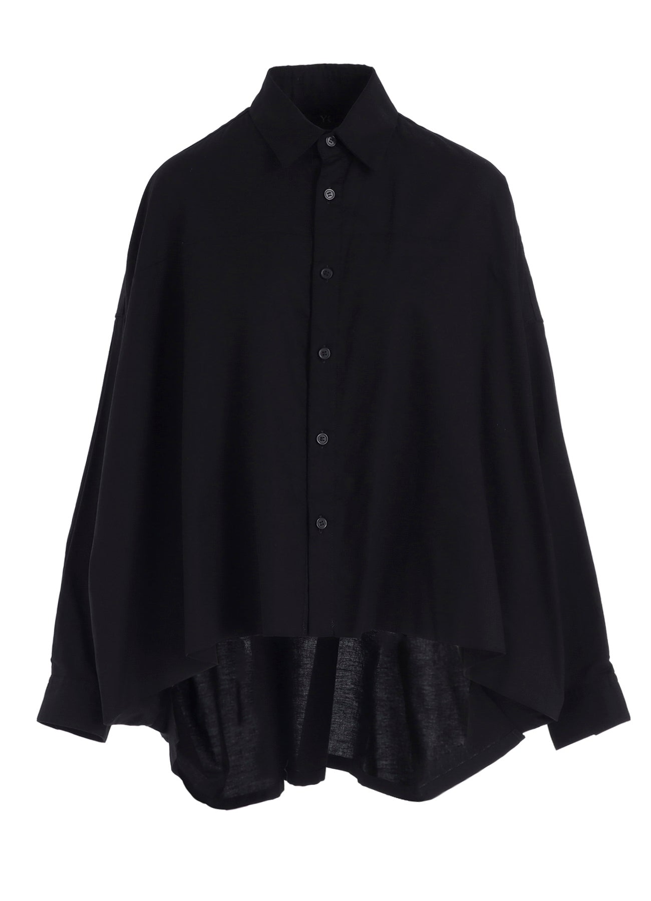 Y's BORN PRODUCT] THIN COTTON TWILL DOUBLE FRONT BIG BLOUSE