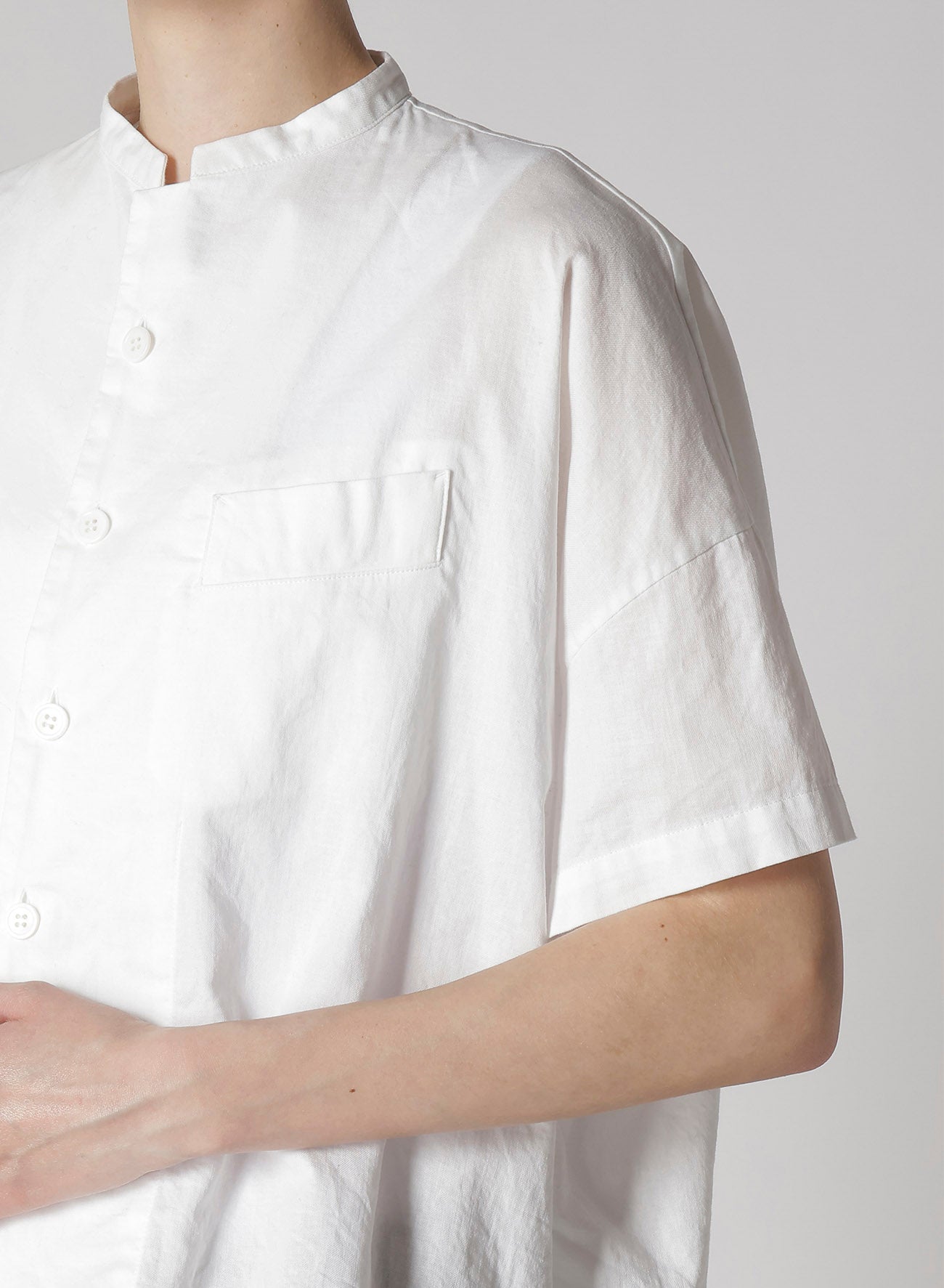2025S/S Y's BORN PRODUCT 半袖シャツ Y's BORN PRODUCT] THIN COTTON TWILL HALF SLEEVE BOX SHIRT