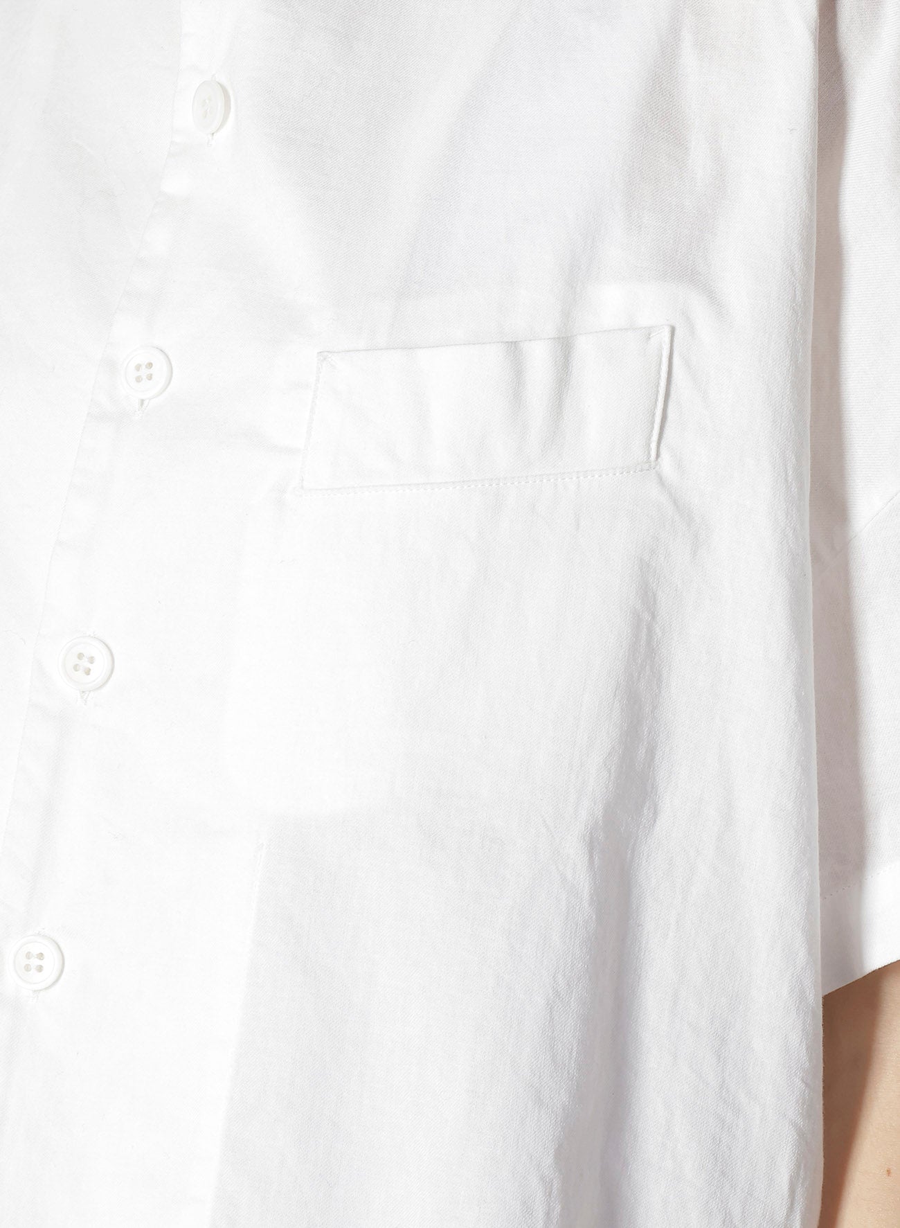 Y's BORN PRODUCT] THIN COTTON TWILL HALF SLEEVE BOX SHIRT
