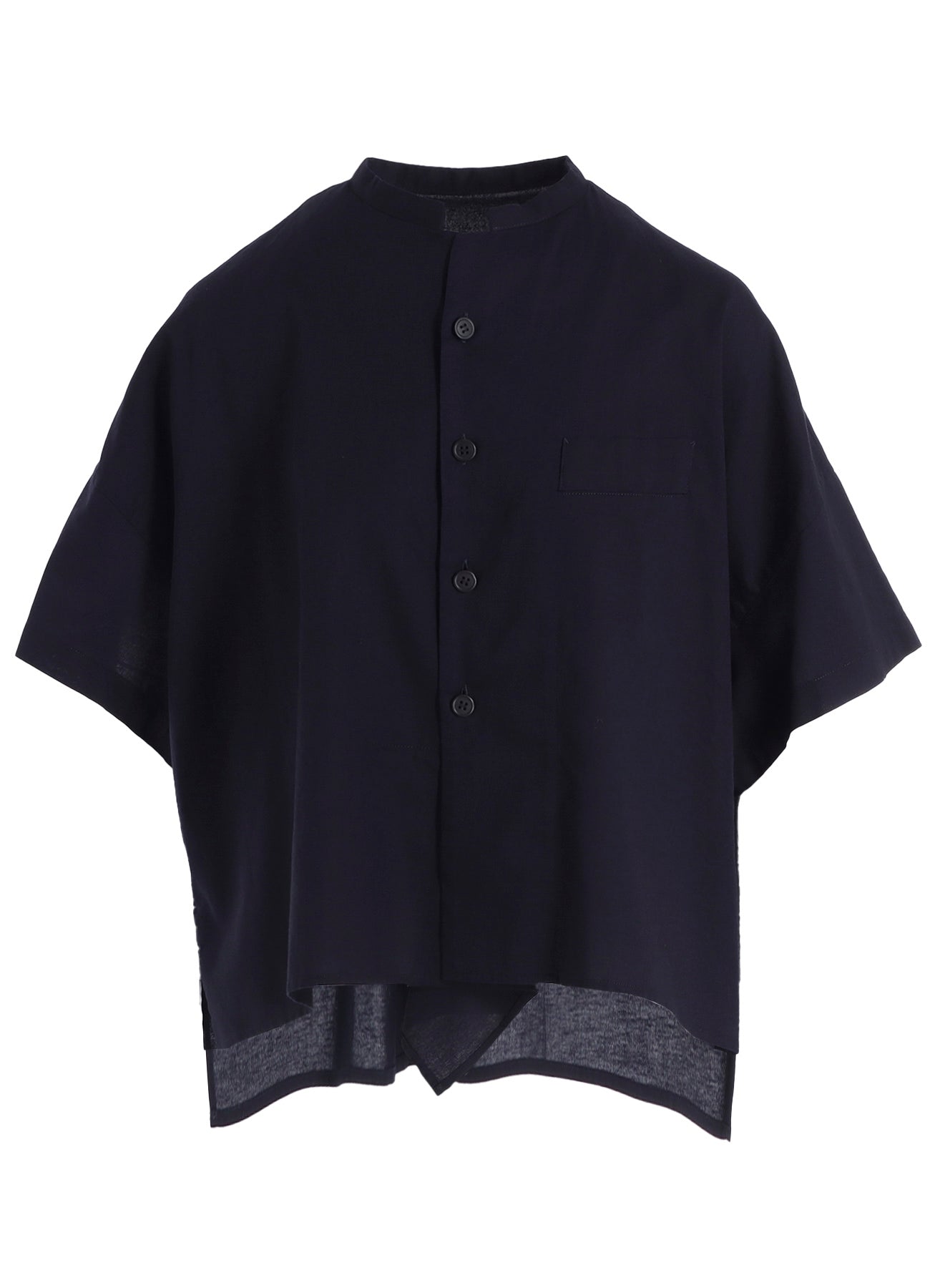 [Y's BORN PRODUCT] THIN COTTON TWILL HALF SLEEVE BOX SHIRT