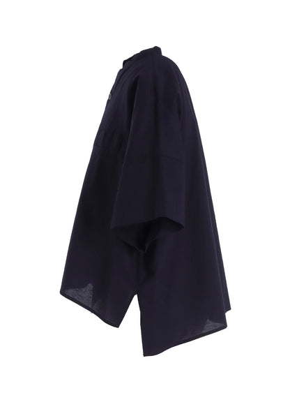 [Y's BORN PRODUCT] THIN COTTON TWILL HALF SLEEVE BOX SHIRT