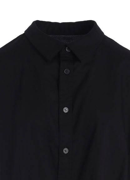 [Y's BORN PRODUCT] THIN COTTON TWILL SHORT SLEEVE BLOUSE