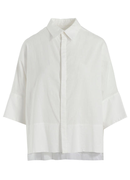 [Y's BORN PRODUCT] THIN COTTON TWILL WIDE CUFFS SHIRT