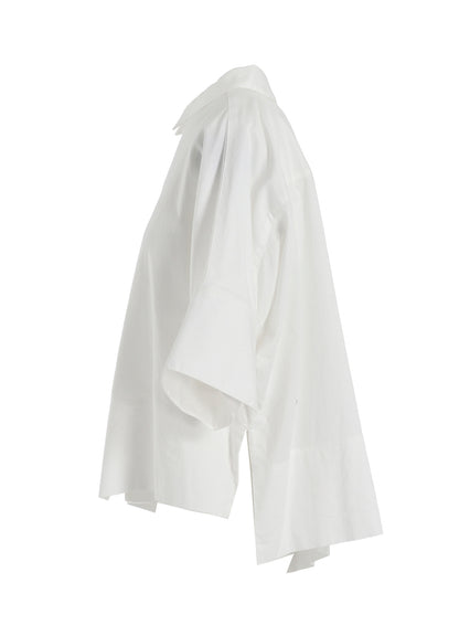 [Y's BORN PRODUCT] THIN COTTON TWILL WIDE CUFFS SHIRT